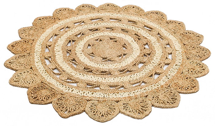 Conceptum Alfombra de Yute Tejida a Mano de 120 cm Conceptum Alfombra de Yute Tejida a Mano de 120 cm
